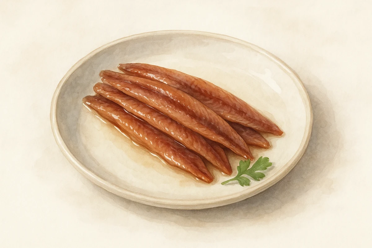 Anchovy filets in extra virgin olive oil