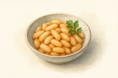 Braised cannellini bean