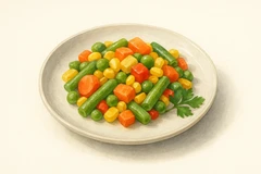 Boiled vegetables