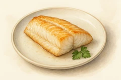 Braised halt-dried pollock