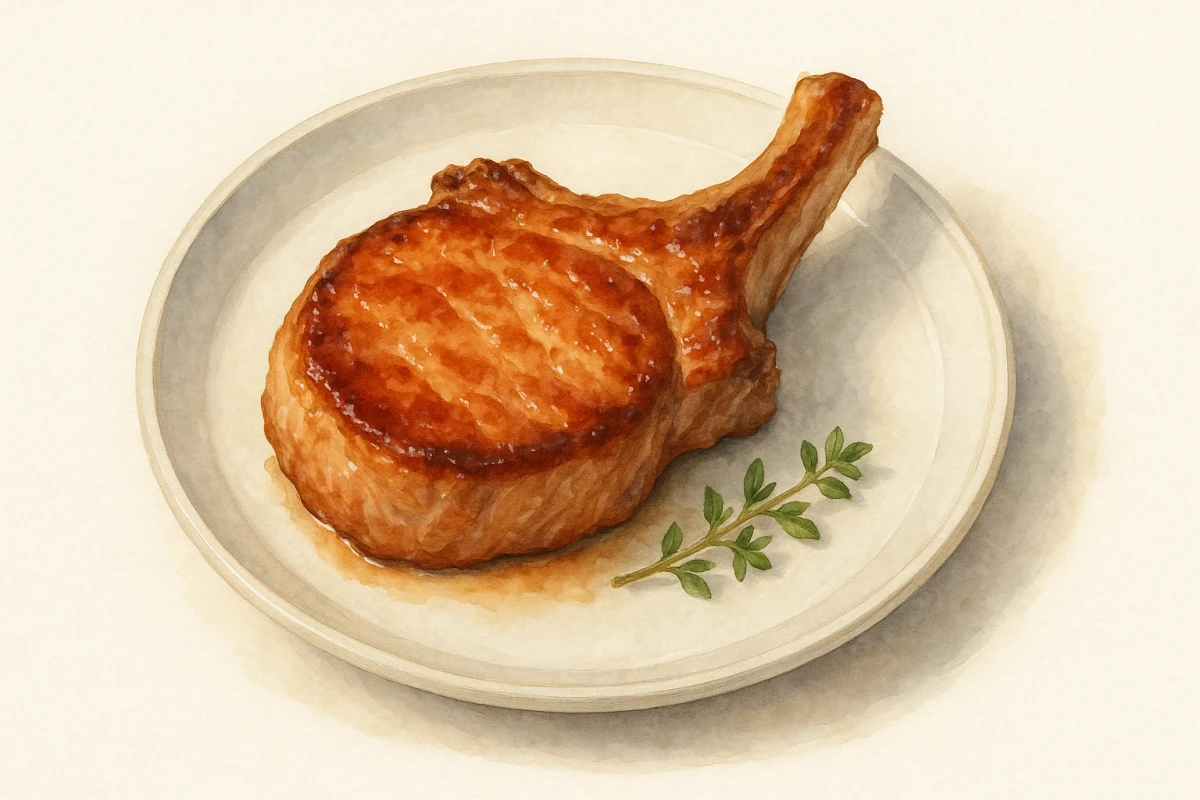 Pork chops plate