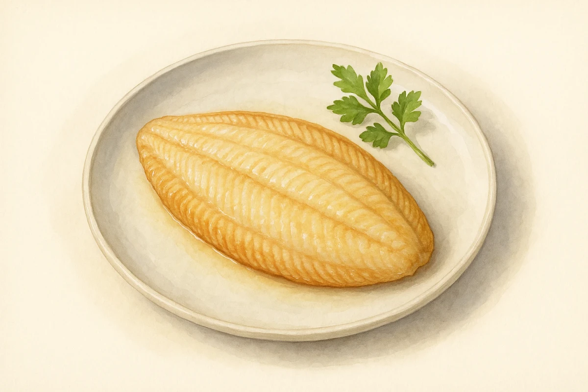 Sole in ginger sauce