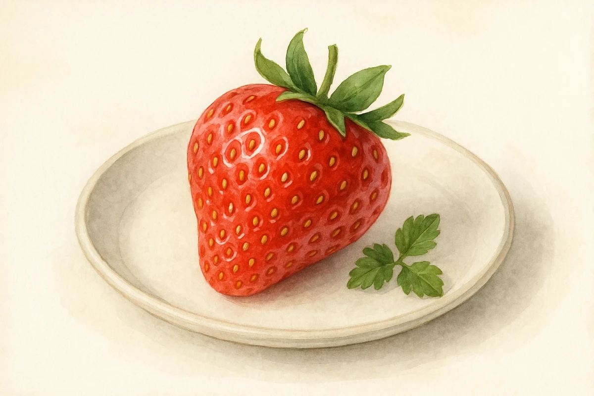 Frozen strawberry
