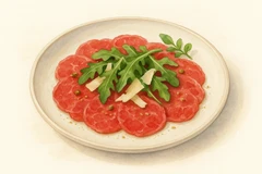Phở tái wagyu carpaccio