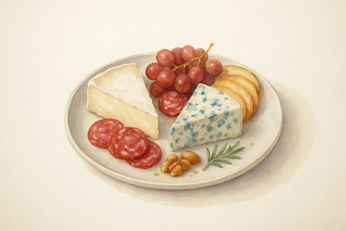 Cheese platter with sides