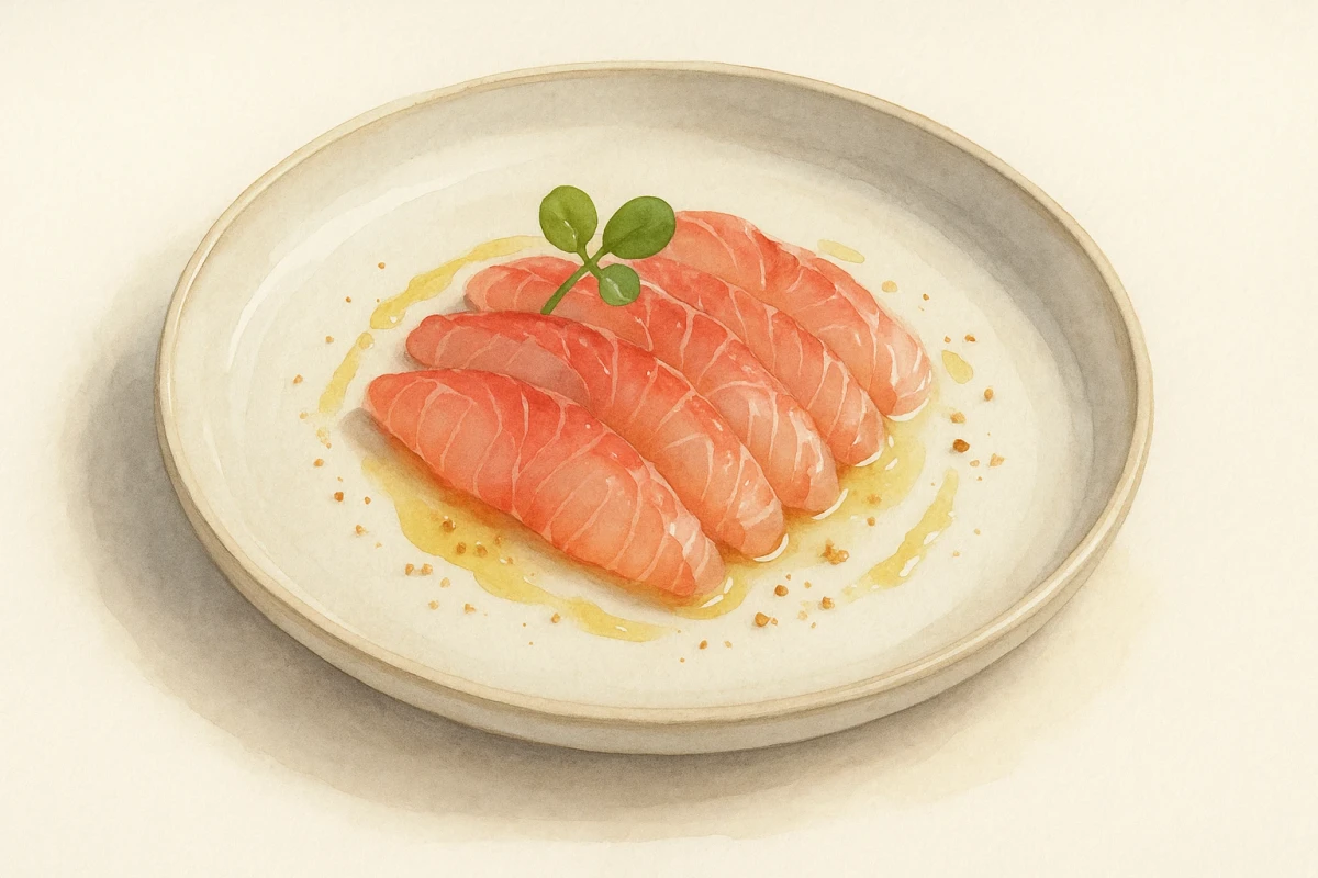 Ahi tuna crudo