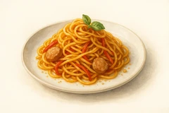 Hot spicy noodle soup / rice noodles
