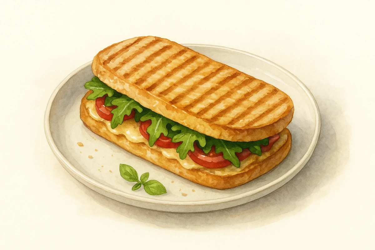Pesto chicken panini