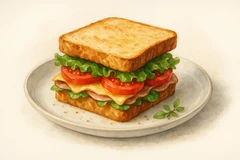 Bacon jam steak sandwich