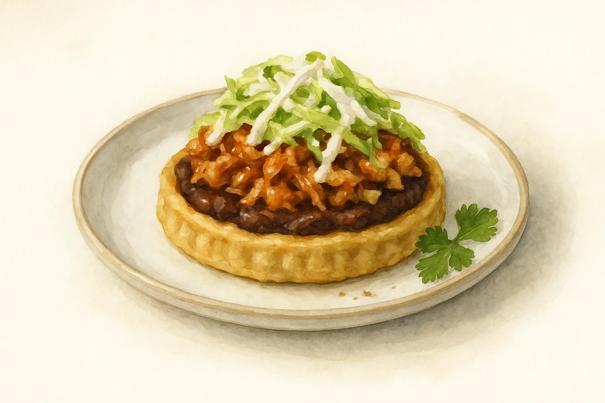 Duck confit sopes