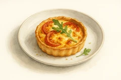 Peach crostata