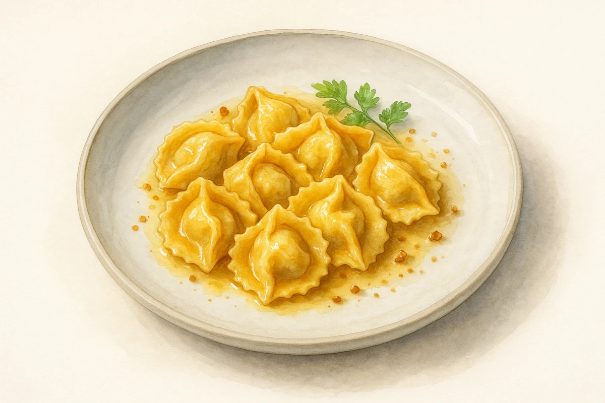 Veal shank agnolotti parmigiano