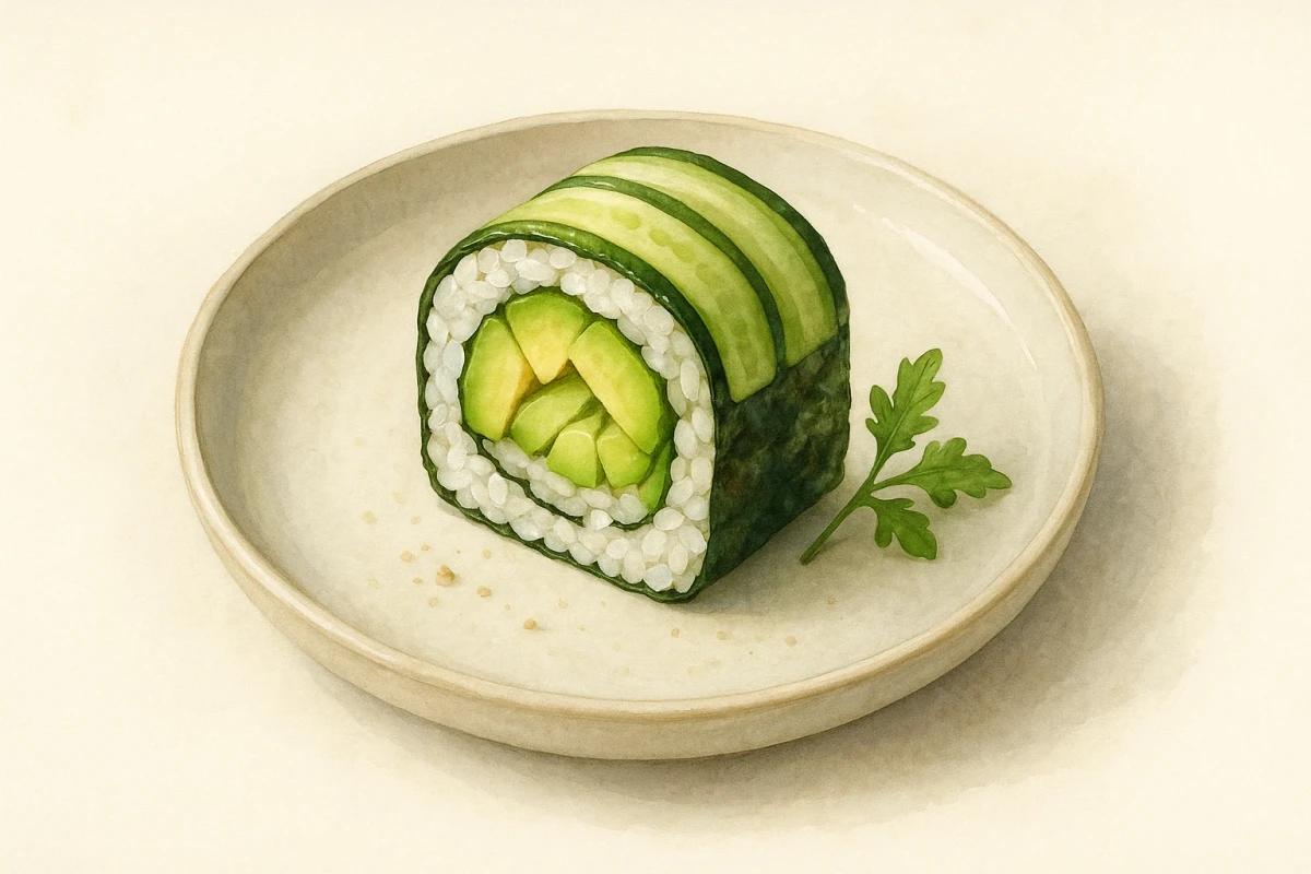 Avocado cucumber roll