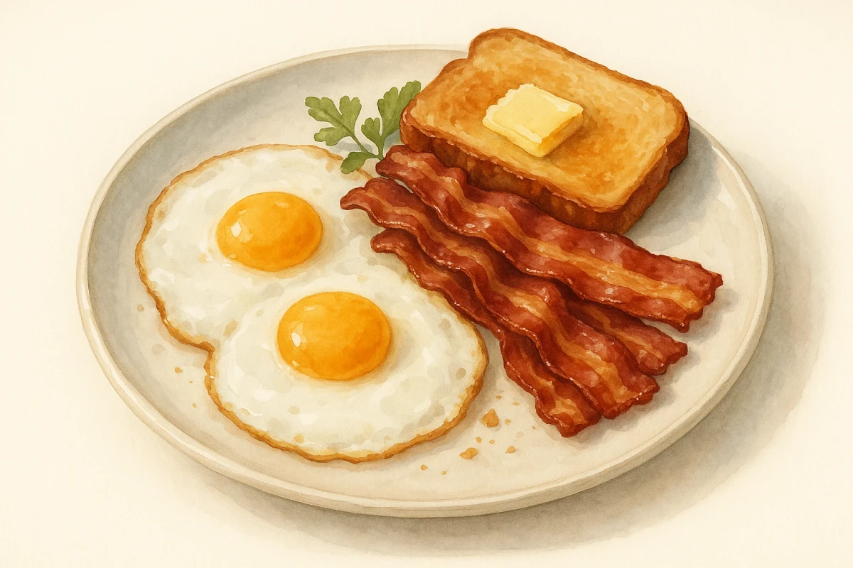Four bacon & eggs