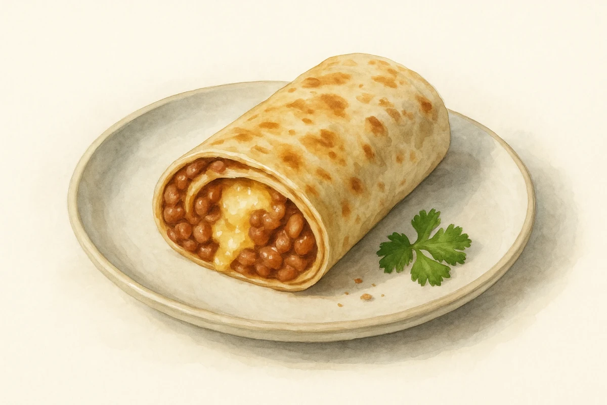 Bean & cheese burrito