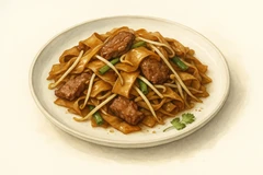 Beef chow fun