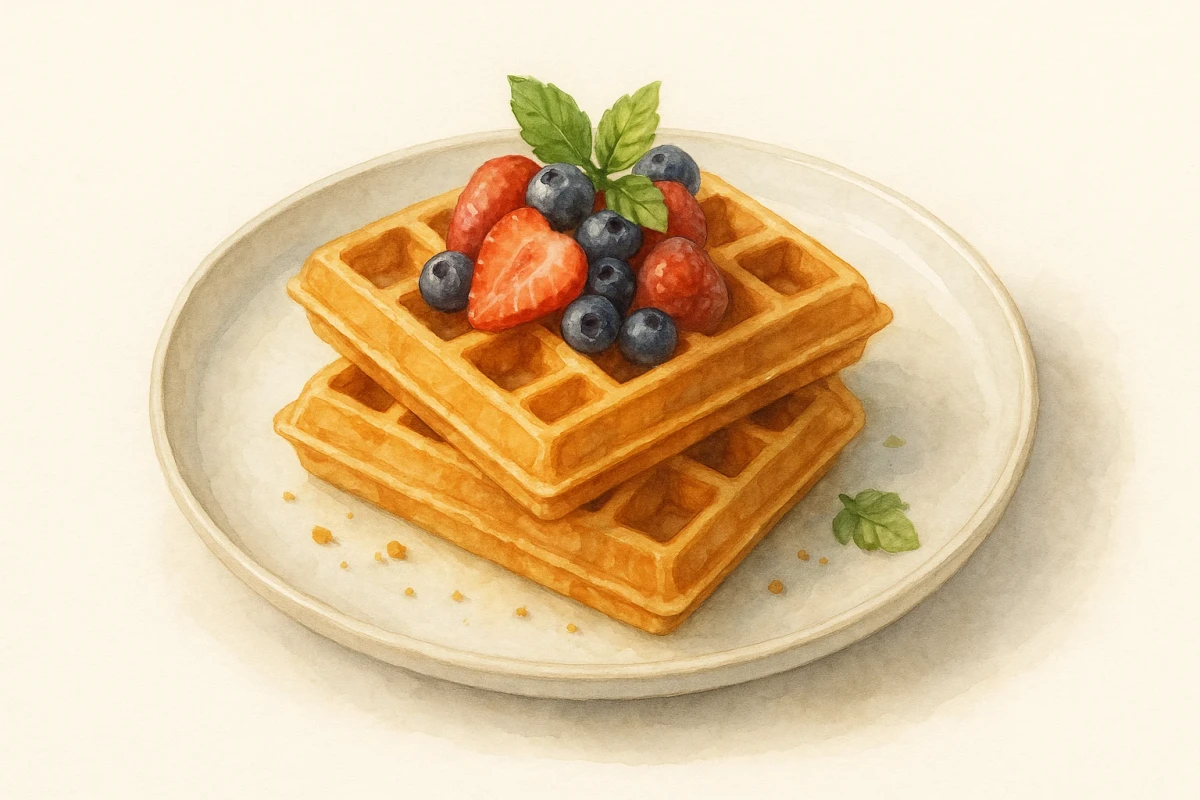 Twin Belgian waffles