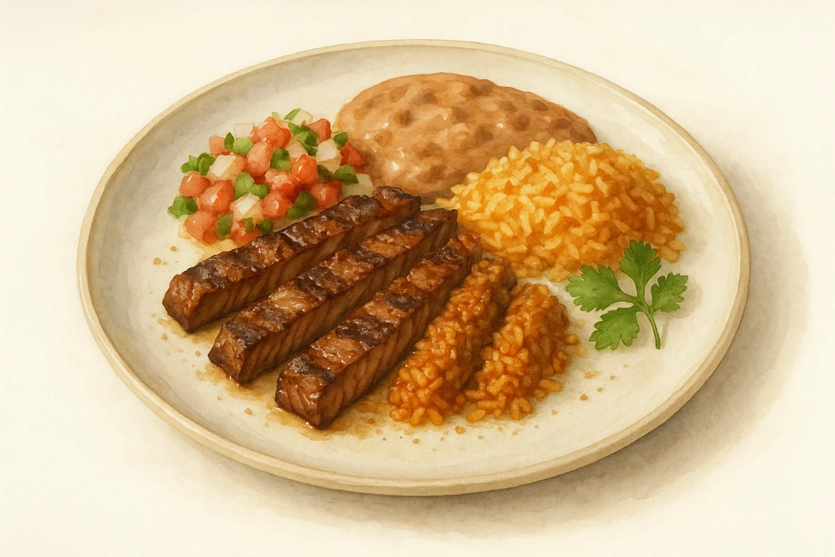 Bistec encebollado