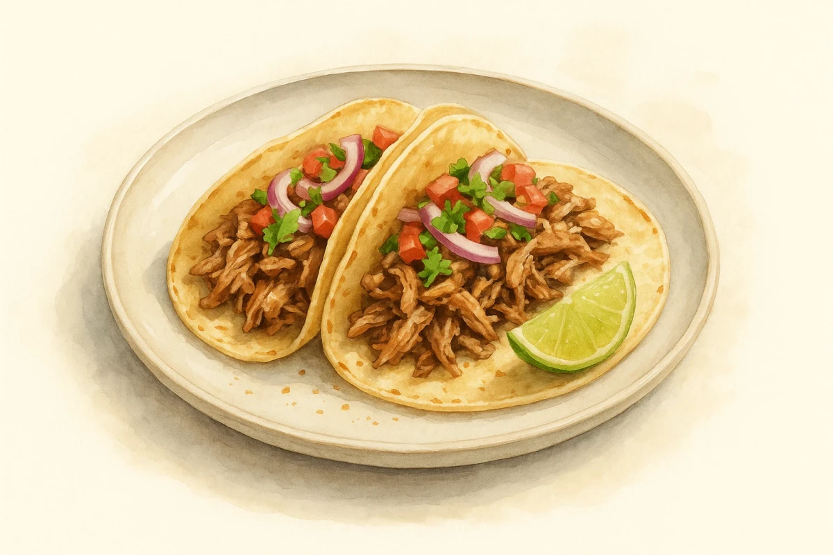 2 Tacos de carne asada