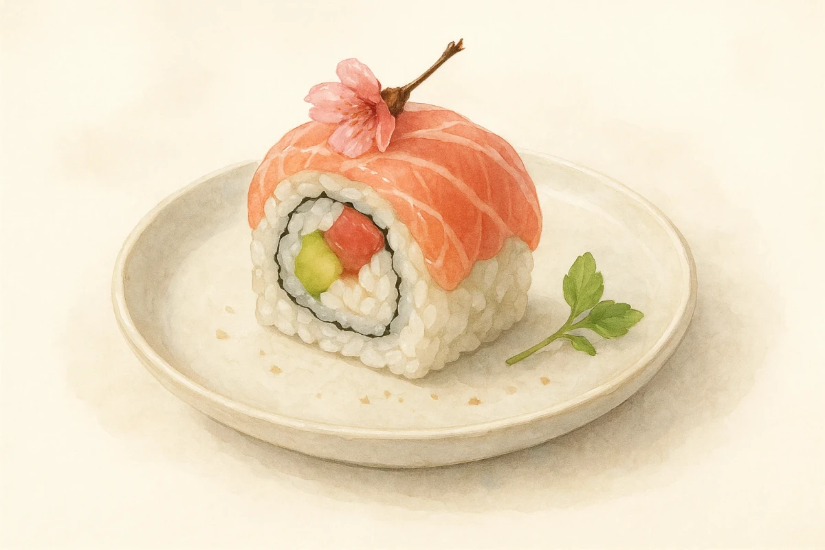 Cherry blossom roll