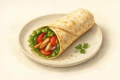 Grilled chicken wrap