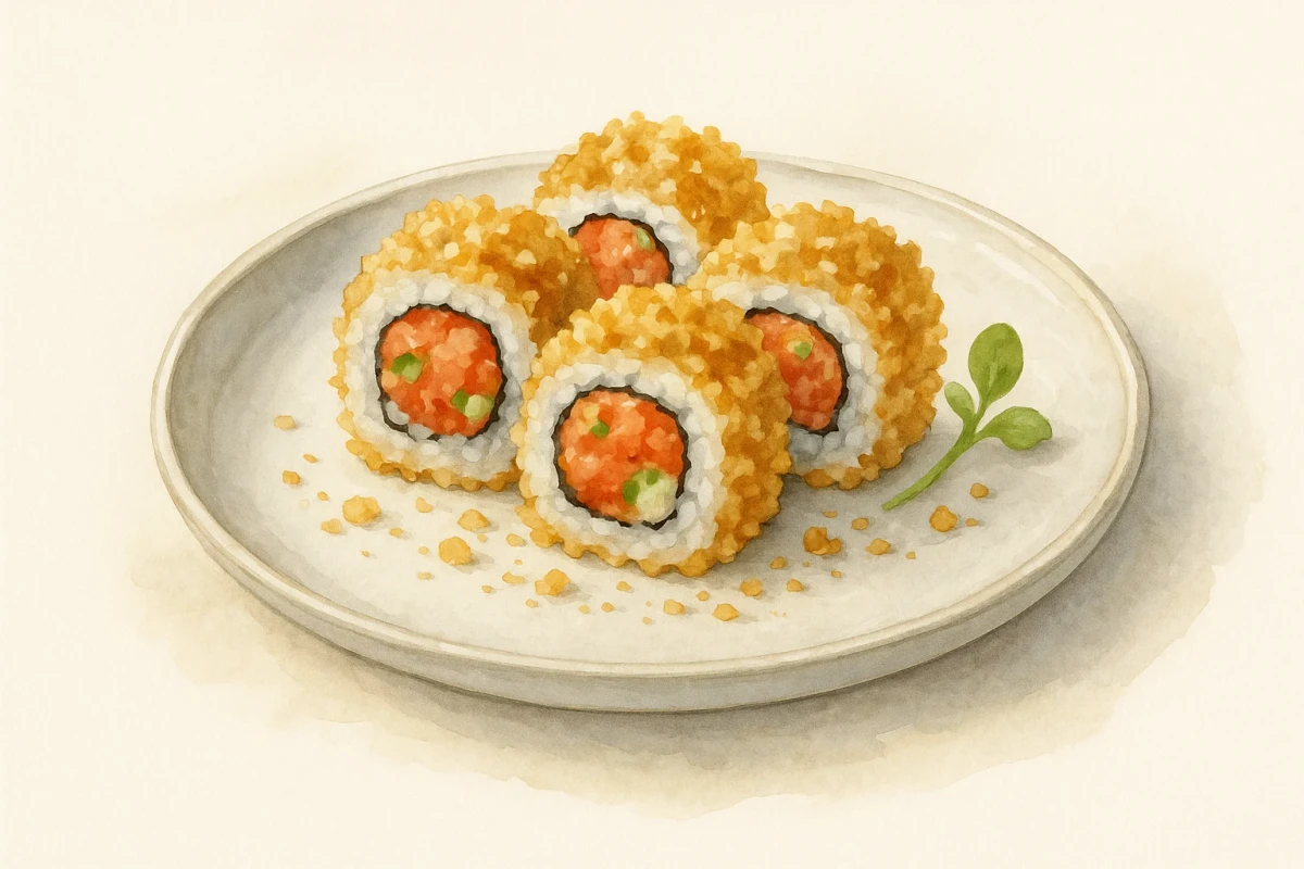 Crunchy spicy tuna roll