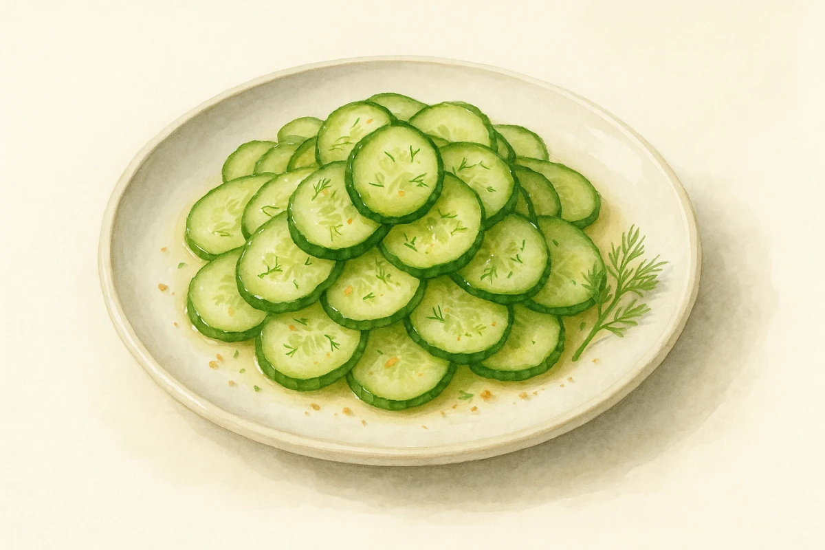 Yogurt cucumber salad