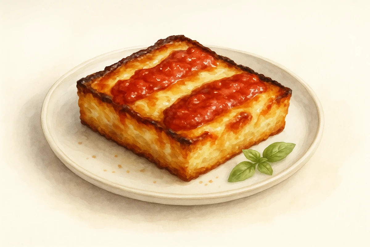 Detroit style Pizza