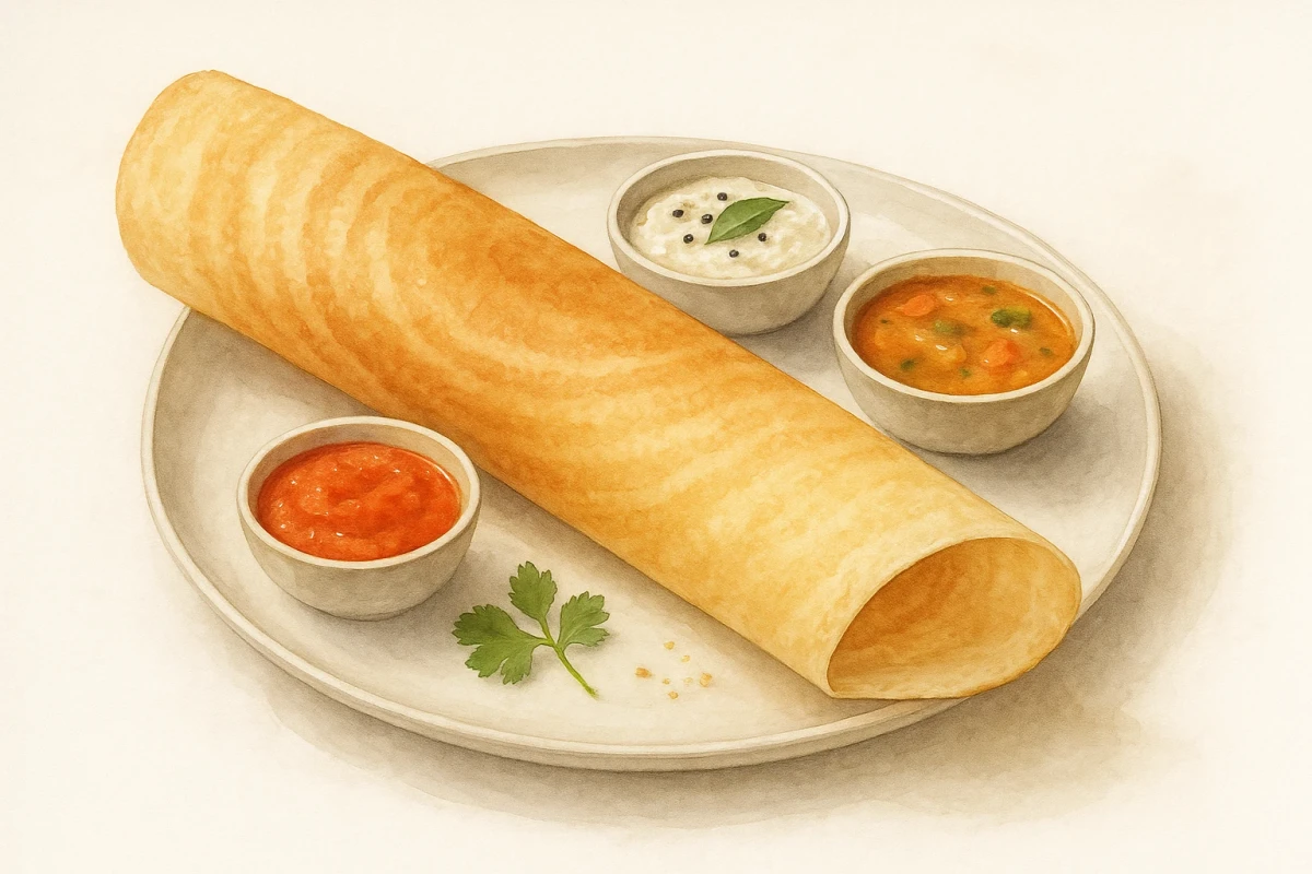 Egg omelette dosa