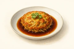BBQ pork egg foo young