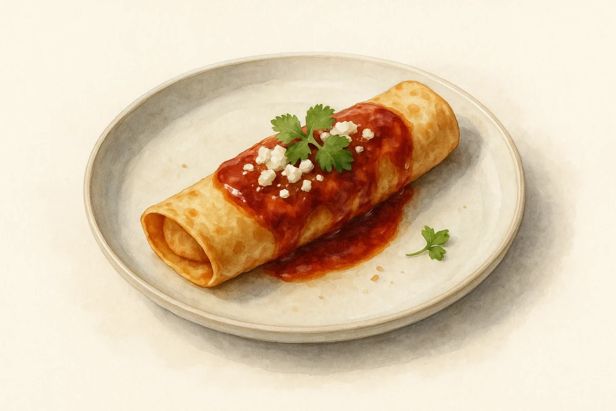 Spinach enchiladas