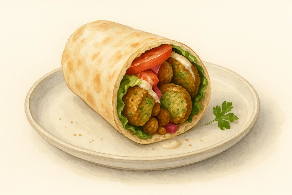 Falafel wrap