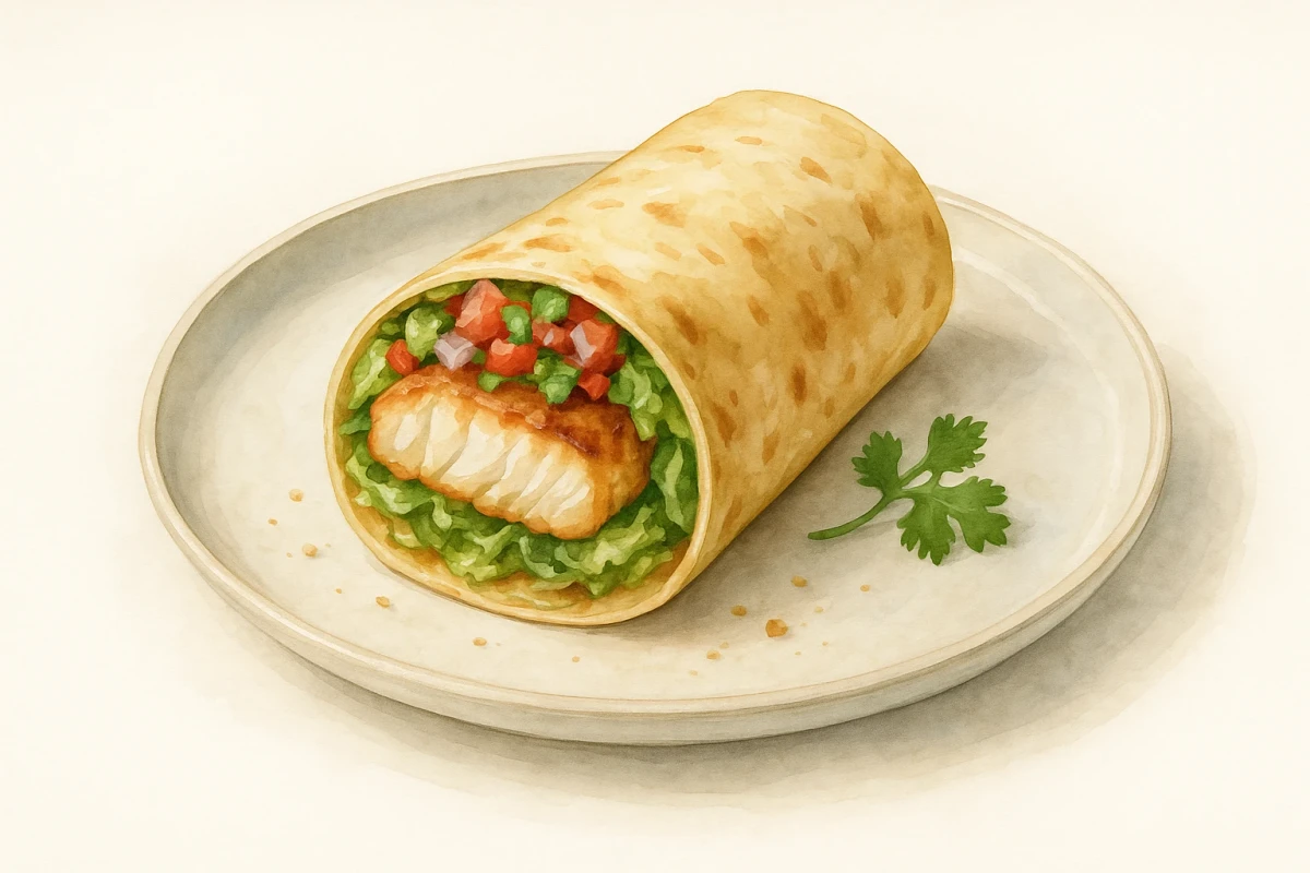 Fish burrito