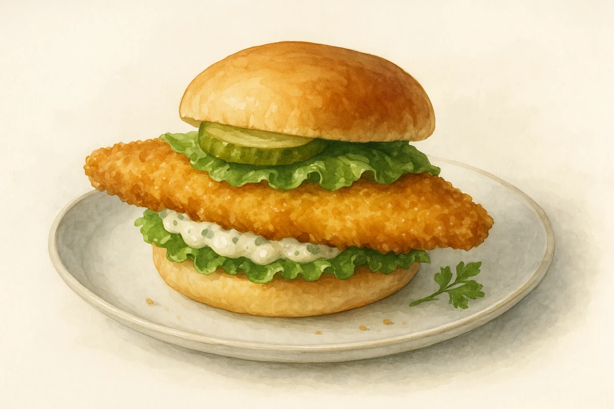 Grilled fish sandwich