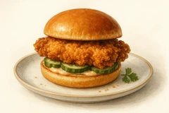 Fried chicken sandwich