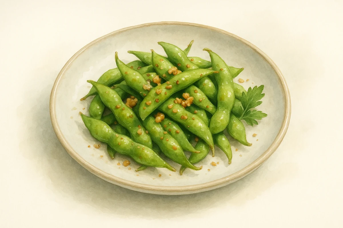Salted edamame