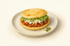 Gordita de frijoles y queso