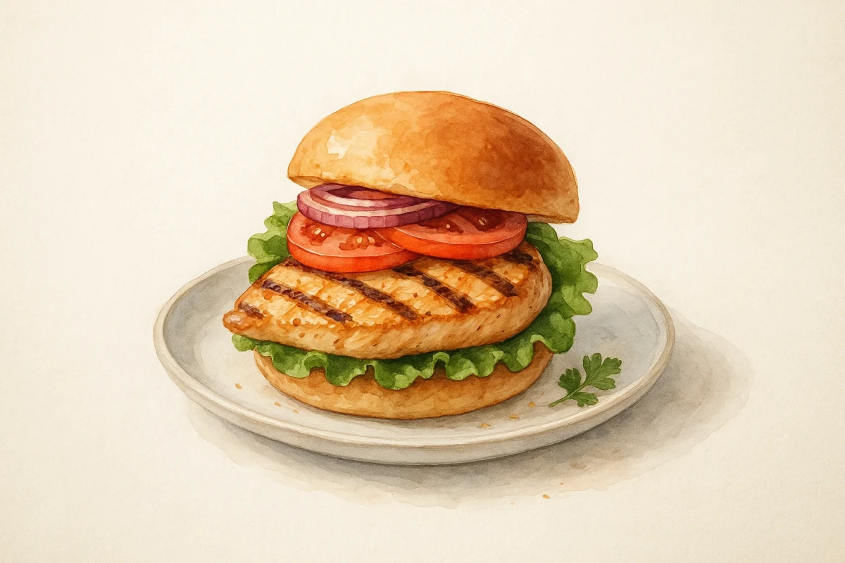 Grilled chicken sandwich