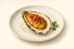 Grilled oysters