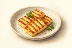 Grilled halloumi