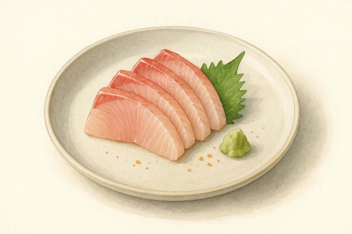 Hamachi sashimi