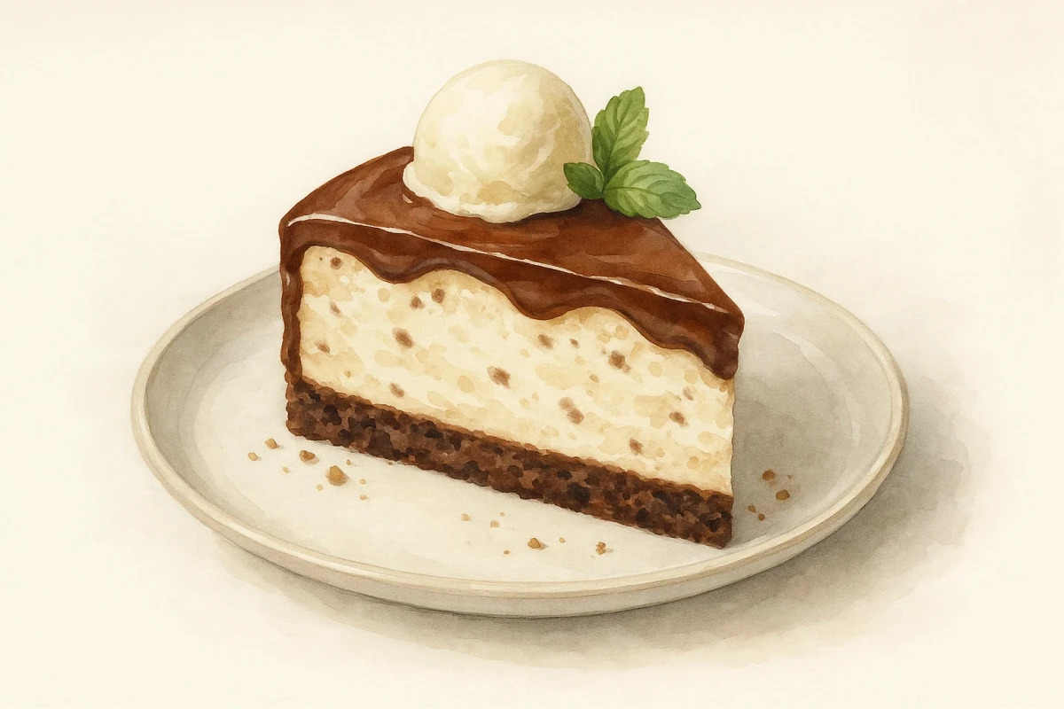 Hot fudge ice cream cake