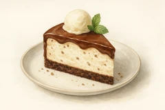Hot fudge ice cream cake