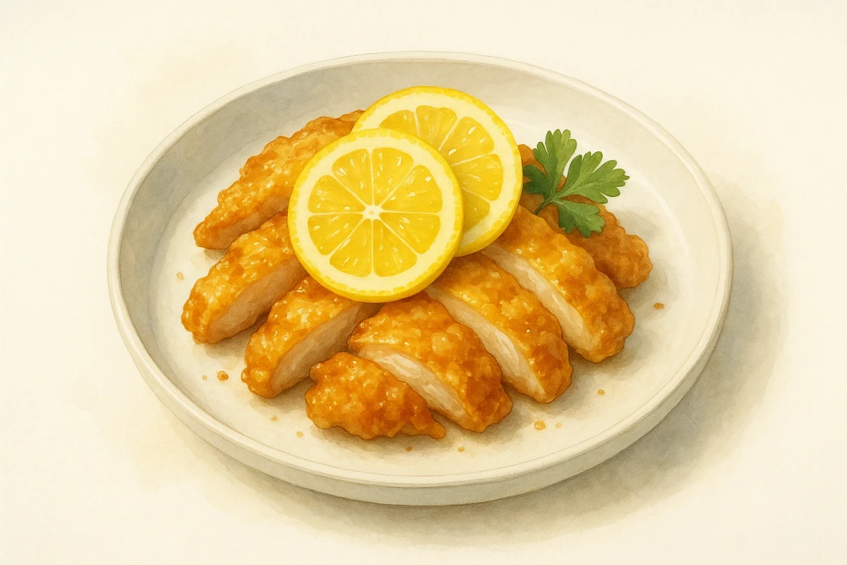 Spicy garlic lemon chicken