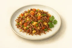 Beef machaca eggs