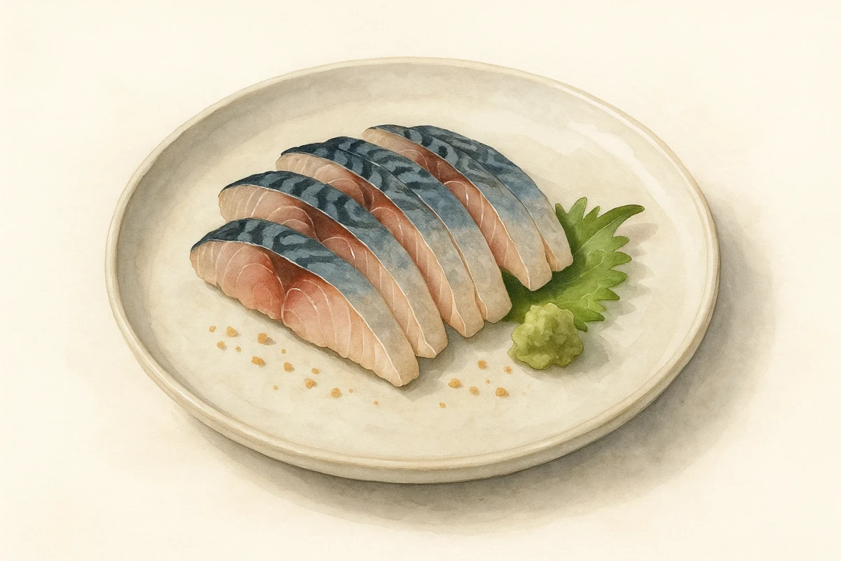 King mackerel sashimi