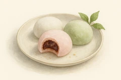 Sweet mochi trio