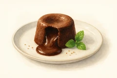 12sixty's dubai chocolate lava cake