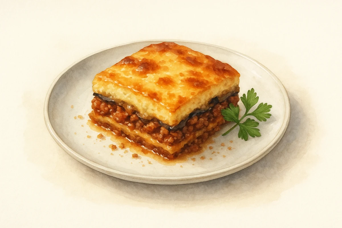 Moussaka plate
