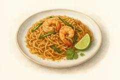 Lobster tail pad Thai